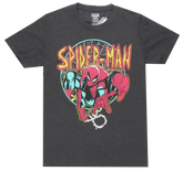 Spider-Man 60 Amazing Years of Super Hero Charcoal Gray T-Shirt